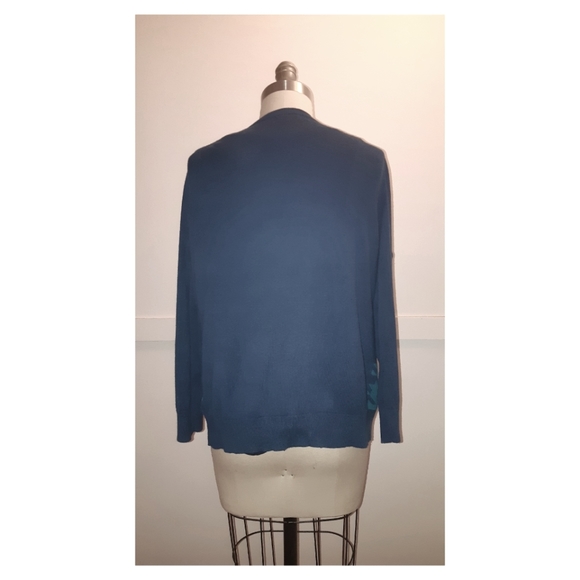 SILK COTTON HOUNDSTOOTH CARDIGAN • BANANA REPUBLIC - Picture 4 of 7